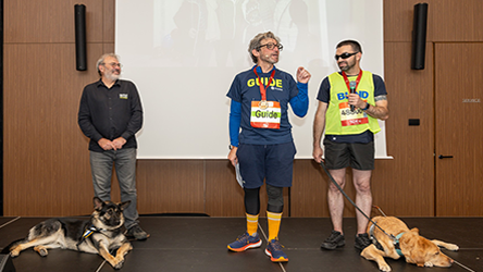 Christophe Maupas, Rolland Donzelle et Pierre-Marie Micheli, lors du Run in Lyon